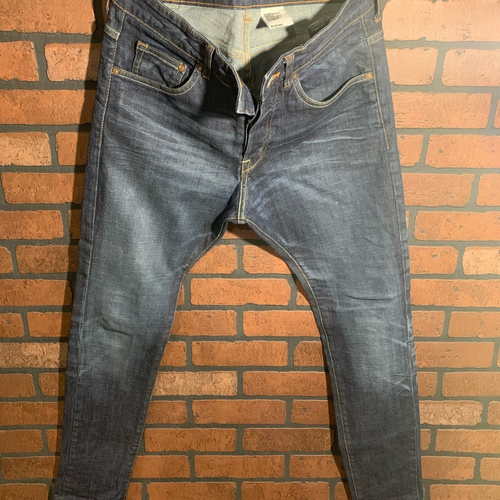 Mens H&M blue jeans skinny fit 32/32